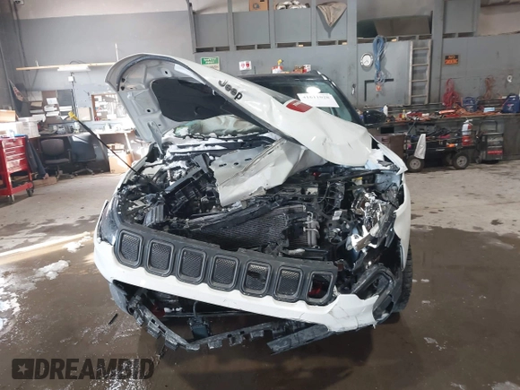 2022 Jeep Compass Trailhawk with VIN 3C4NJDDB8NT199704, listed as a IAAI auction lot 41611028 with 27,247 mi miles and . Bid and sale history available at DreamBid. Image 12.