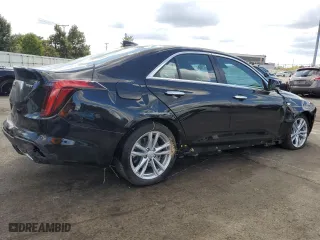 2023 Cadillac CT4 Luxury with VIN 1G6DK5RK4P0107157, listed as a Copart auction lot 71153704 with 12,336 mi miles and Salvage Title. Bid and sale history available at carsss.com. Image 3.