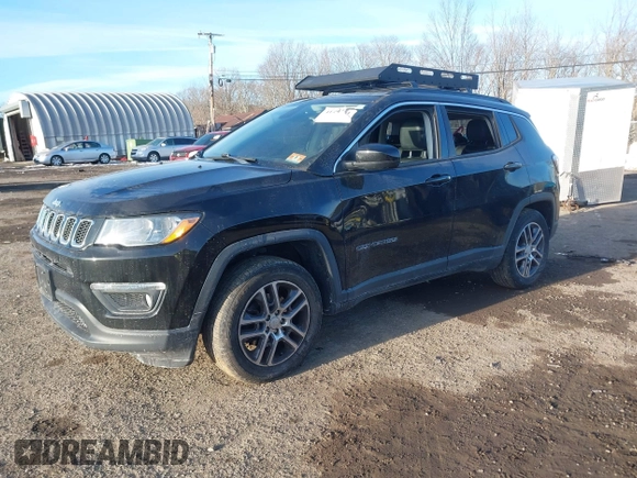 2018 Jeep Compass Altitude with VIN 3C4NJDBB5JT117506, listed as a IAAI auction lot 41447381 with 93,577 mi miles and . Bid and sale history available at carsss.com. Image 17.