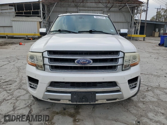 2015 Ford Expedition EL Platinum with VIN 1FMJK1LT5FEF28442, listed as a Copart auction lot 86672594 with 160,987 mi miles and Salvage Title. Bid and sale history available at carsss.com. Image 5.