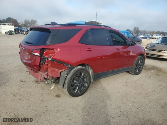 2023 Chevrolet Equinox RS with VIN 3GNAXMEG8PL249230, listed as a Copart auction lot 84646094 with 37,579 mi miles and Salvage Title. Bid and sale history available at carsss.com. Image 3.