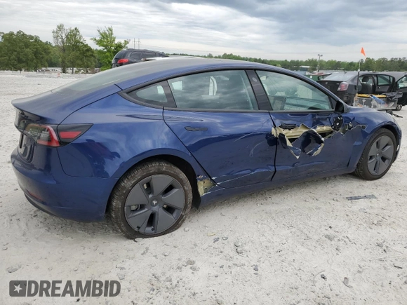 2023 Tesla Model 3 with VIN 5YJ3E1EA3PF474350, listed as a Copart auction lot 53819035 with 32,714 mi miles and Salvage Title. Bid and sale history available at DreamBid. Image 3.