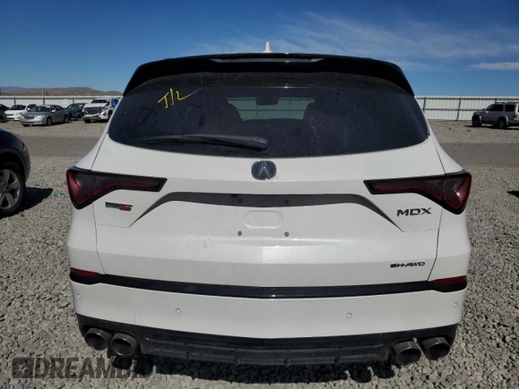 2024 Acura MDX Type S w/Advance Package with VIN 5J8YD8H8XRL001976, listed as a Copart auction lot 59060424 with 0 mi miles and Salvage Title. Bid and sale history available at carsss.com. Image 6.