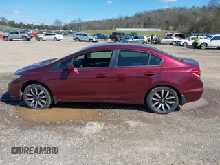 2015 Honda Civic Sedan EX-L with VIN 19XFB2F93FE006980, listed as a IAAI auction lot 41780229 with 216,884 mi miles. Bid and sale history available at carsss.com. Image 14.
