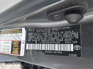 2010 Toyota Avalon XL with VIN 4T1BK3DB1AU370265, listed as a IAAI auction lot 41900545 with 131,769 mi miles and . Bid and sale history available at DreamBid. Image 9.