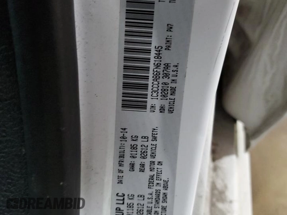 2015 Chrysler 200 Limited with VIN 1C3CCCAB6FN618445, listed as a Copart auction lot 50013715 with 122,156 mi miles and Salvage title. Bid and sale history available at DreamBid. Image 12.