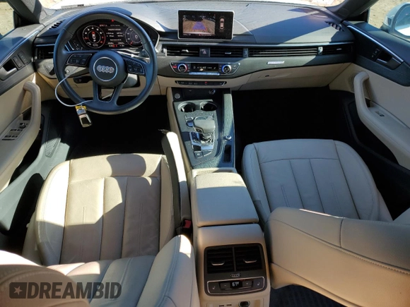 2019 Audi A5 Sportback Premium Plus with VIN WAUBNCF5XKA011032, listed as a Copart auction lot 76674003 with 49,646 mi miles. Bid and sale history available at carsss.com. Image 8.