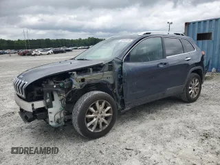 2014 Jeep Cherokee Limited with VIN 1C4PJMDSXEW211550, listed as a Copart auction lot 59133135 with 143,410 mi miles and Salvage title. Bid and sale history available at DreamBid. Image 1.