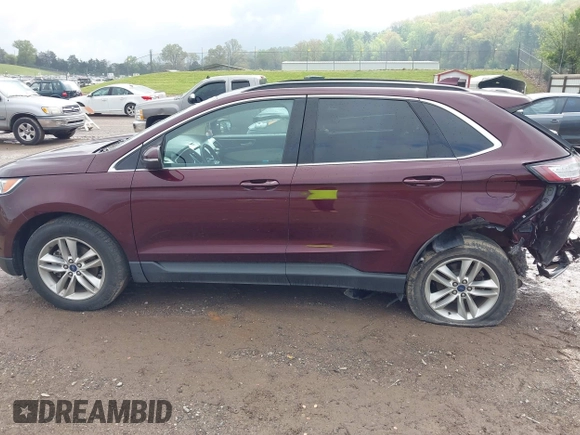 2017 Ford Edge SEL with VIN 2FMPK3J82HBB02226, listed as a IAAI auction lot 41991957 with 62,822 mi miles. Bid and sale history available at carsss.com. Image 14.
