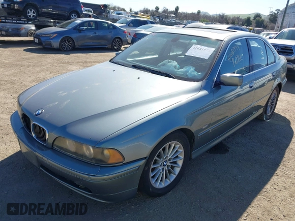 2002 BMW 5 Series 540iA with VIN WBADN63422GN87250, listed as a IAAI auction lot 41681974 with 182,007 mi miles. Bid and sale history available at carsss.com. Image 2.
