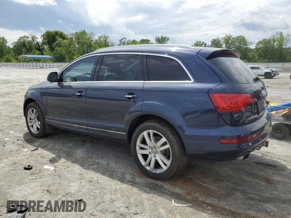2015 Audi Q7 Premium Plus with VIN WA1LMAFEXFD017734, listed as a Copart auction lot 56646235 with 126,857 mi miles and Salvage title. Bid and sale history available at DreamBid. Image 2.