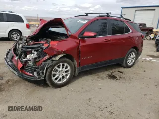 2022 Chevrolet Equinox LT z VIN 3GNAXUEV9NL213882, wystawiony jako Copart lot #44521165 z przebiegiem 173 737 mil mil oraz Szkoda całkowita • Salvage title. Historia ofert i sprzedaży dostępna na DreamBid. Obrazek 1.