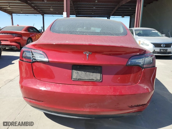 2022 Tesla Model 3 with VIN 5YJ3E1EA8NF290504, listed as a Copart auction lot 50236235 with 80,376 mi miles and Non Repairable. Bid and sale history available at carsss.com. Image 6.
