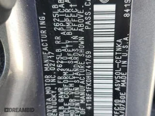2017 Toyota Camry XLE with VIN 4T1BF1FK0HU741769, listed as a Copart auction lot 57581484 with 92,673 mi miles and Salvage Title. Bid and sale history available at carsss.com. Image 12.