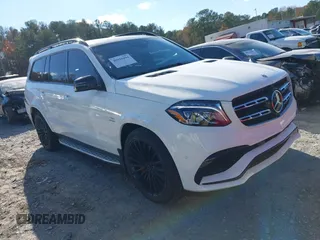 2018 Mercedes-Benz GLS 63 AMG z VIN 4JGDF7FE1JA996041, wystawiony jako IAAI lot #40910494 z przebiegiem 69 159 mil mil oraz . Historia ofert i sprzedaży dostępna na DreamBid. Obrazek 1.
