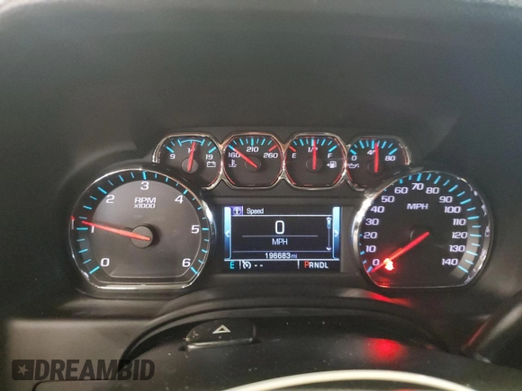 2017 Chevrolet Suburban LT with VIN 1GNSKHKC4HR185340, listed as a Copart auction lot 55830355 with 196,683 mi miles and Salvage Title. Bid and sale history available at DreamBid. Image 9.