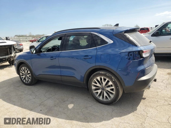 2022 Ford Escape Titanium with VIN 1FMCU9J99NUC00258, listed as a Copart auction lot 54133085 with 16,647 mi miles and Salvage title. Bid and sale history available at DreamBid. Image 2.