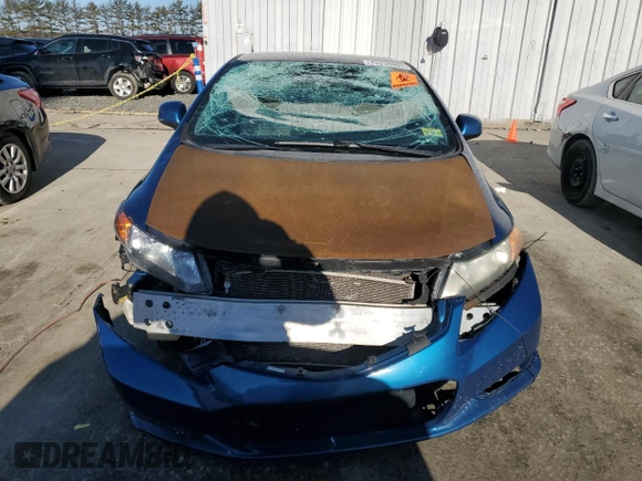 2012 Honda Civic Cpe LX with VIN 2HGFG3B57CH547090, listed as a Copart auction lot 45336665 with 218,434 mi miles and Clean Title. Bid and sale history available at carsss.com. Image 5.