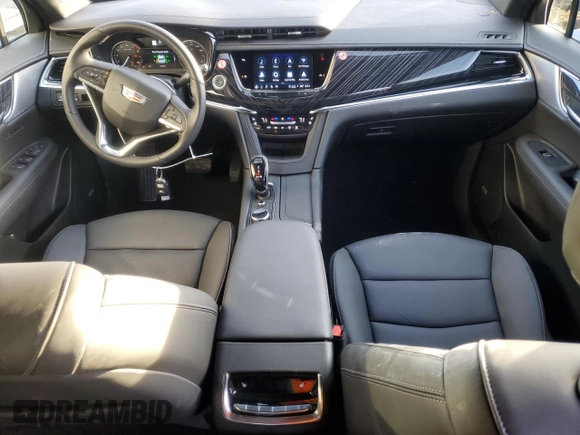 2025 Cadillac XT6 FWD Premium Luxury with VIN 1GYKPCRS3SZ120216, listed as a Copart auction lot 42717185 with 2,176 mi miles and Clean Title. Bid and sale history available at carsss.com. Image 8.