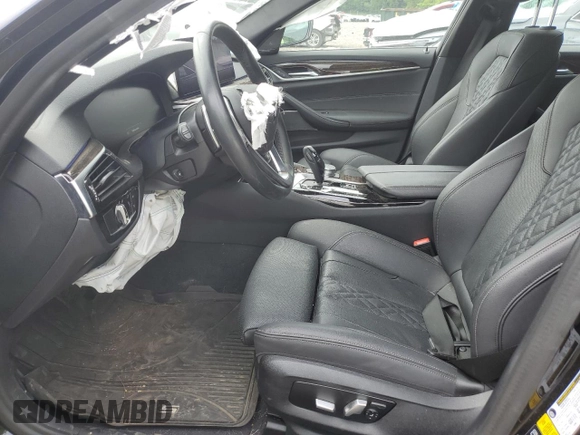 2021 BMW 5 Series 530i xDrive with VIN WBA13BJ08MWW93390, listed as a Copart auction lot 61654894 with 35,099 mi miles and Salvage Title. Bid and sale history available at carsss.com. Image 7.