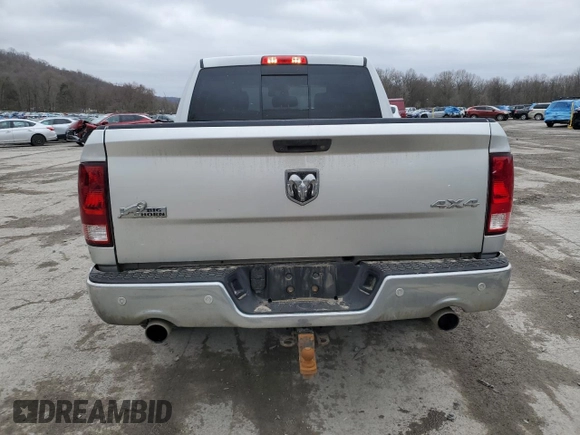2018 Ram 1500 Big Horn with VIN 3C6RR7LTXJG129752, listed as a Copart auction lot 48072805 with 100,272 mi miles and Salvage Title. Bid and sale history available at carsss.com. Image 6.