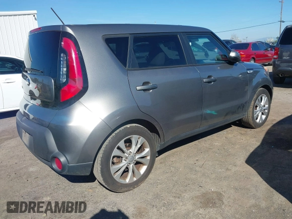 2015 Kia Soul + with VIN KNDJP3A59F7171924, listed as a IAAI auction lot 41871820 with 84,178 mi miles. Bid and sale history available at carsss.com. Image 4.