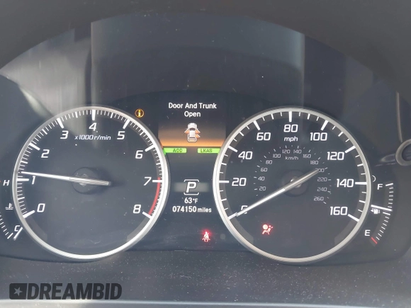 2019 Acura ILX with VIN 19UDE2F37KA000916, listed as a IAAI auction lot 41836960 with 74,150 mi miles. Bid and sale history available at carsss.com. Image 7.
