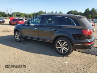 2014 Audi Q7 Premium Plus with VIN WA1LGAFE3ED002322, listed as a Copart auction lot 61565425 with 146,166 mi miles and Salvage title. Bid and sale history available at DreamBid. Image 2.