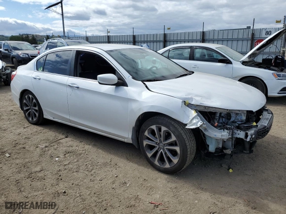 2015 Honda Accord Sedan Sport with VIN 1HGCR2F53FA264898, listed as a Copart auction lot 53395765 with 161,578 mi miles and Salvage Title. Bid and sale history available at carsss.com. Image 4.