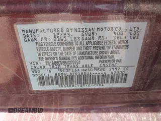 2024 Nissan Sentra SV with VIN 3N1AB8CV5RY272781, listed as a IAAI auction lot 42531441 with 18,971 mi miles and . Bid and sale history available at DreamBid. Image 9.