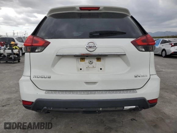 2017 Nissan Rogue SV with VIN KNMAT2MV4HP572558, listed as a Copart auction lot 51246425 with 177,018 mi miles and Salvage Title. Bid and sale history available at carsss.com. Image 6.