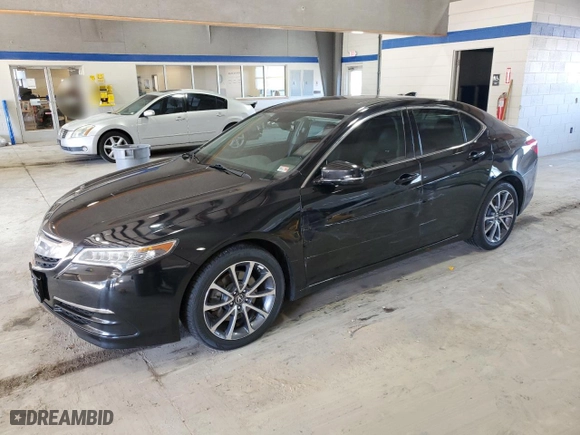 2017 Acura TLX V6 w/Technology Pkg with VIN 19UUB2F56HA001588, listed as a Copart auction lot 43262335 with 108,840 mi miles and Salvage Title. Bid and sale history available at carsss.com. Image 1.
