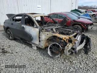 2020 BMW 3 Series M340i xDrive with VIN WBA5U9C01LA380858, listed as a Copart auction lot 45355165 with Not Provided miles and Salvage Title. Bid and sale history available at DreamBid. Image 4.