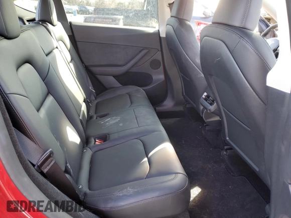 2023 Tesla Model Y Performance with VIN 7SAYGDEFXPF790747, listed as a Copart auction lot 42233855 with 25,452 mi miles and Salvage Title. Bid and sale history available at DreamBid. Image 10.