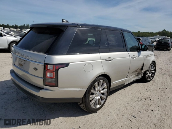 2017 Land Rover Range Rover with VIN SALGS2FE5HA350018, listed as a Copart auction lot 72626003 with 68,320 mi miles and Salvage title. Bid and sale history available at DreamBid. Image 3.