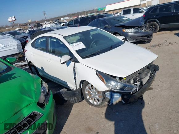 2019 Hyundai Accent SE with VIN 3KPC24A39KE044841, listed as a IAAI auction lot 41262578 with 78,272 mi miles. Bid and sale history available at carsss.com. Image 1.