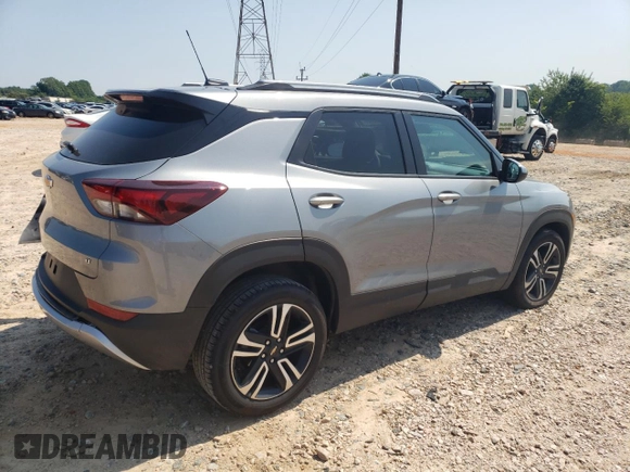 2023 Chevrolet TrailBlazer LT with VIN KL79MPS2XPB207171, listed as a Copart auction lot 62553524 with 3,558 mi miles and Salvage Title. Bid and sale history available at DreamBid. Image 3.