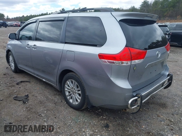 2012 Toyota Sienna XLE AAS with VIN 5TDYK3DC5CS260236, listed as a IAAI auction lot 41861457 with 123,530 mi miles and . Bid and sale history available at DreamBid. Image 3.