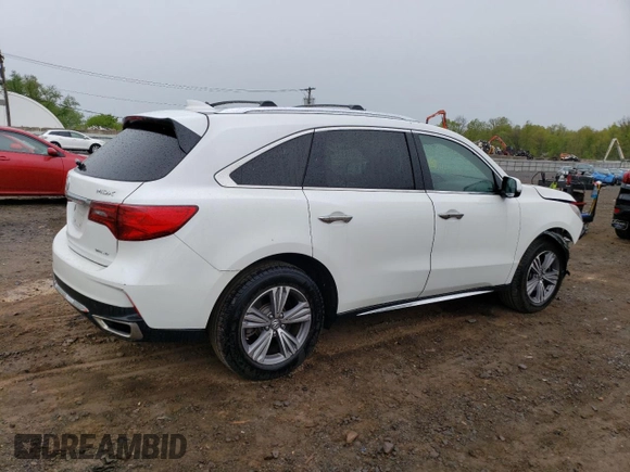 2020 Acura MDX with VIN 5J8YD4H39LL048808, listed as a Copart auction lot 50528193 with 14,449 mi miles. Bid and sale history available at carsss.com. Image 3.