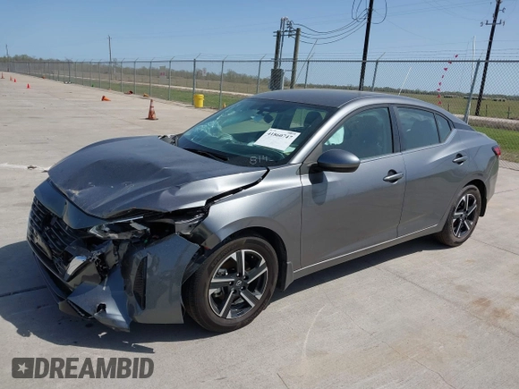 2024 Nissan Sentra SV with VIN 3N1AB8CV3RY348143, listed as a IAAI auction lot 41860747 with 2,270 mi miles and . Bid and sale history available at DreamBid. Image 17.