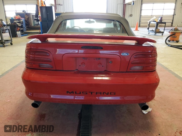 1995 Ford Mustang with VIN 1FALP4448SF223731, listed as a Copart auction lot 48657374 with 163,680 mi miles and Non repairable. Bid and sale history available at DreamBid. Image 6.
