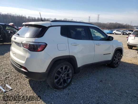 2021 Jeep Compass 80th Anniversary with VIN 3C4NJCEB7MT597400, listed as a Copart auction lot 41338215 with 78,247 mi miles and Salvage Title. Bid and sale history available at carsss.com. Image 3.