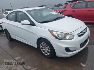 2013 Hyundai Accent GLS with VIN KMHCT4AE9DU453033, listed as a IAAI auction lot 42191037 with 163,171 mi miles and . Bid and sale history available at carsss.com. Image 1.