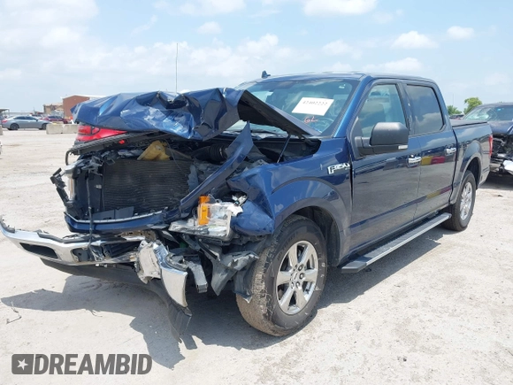 2018 Ford F-150 XL with VIN 1FTEW1C58JKD53884, listed as a IAAI auction lot 42402222 with 159,330 mi miles and . Bid and sale history available at DreamBid. Image 2.