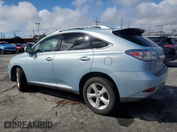 2010 Lexus RX 350 with VIN 2T2ZK1BA0AC025903, listed as a Copart auction lot 48790205 with 214,448 mi miles and Salvage Title. Bid and sale history available at DreamBid. Image 2.
