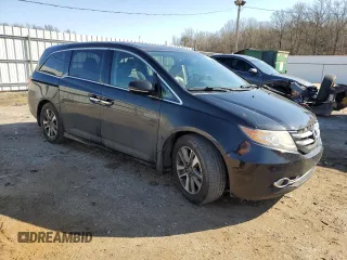 2014 Honda Odyssey Touring with VIN 5FNRL5H94EB133819, listed as a Copart auction lot 46469315 with 170,574 mi miles and Salvage Title. Bid and sale history available at carsss.com. Image 4.