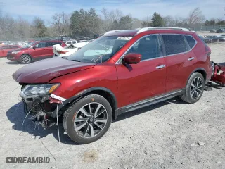 2019 Nissan Rogue SL with VIN 5N1AT2MT1KC757112, listed as a Copart auction lot 49328715 with 50,774 mi miles and Salvage Title. Bid and sale history available at carsss.com. Image 1.
