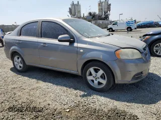 2007 Chevrolet Aveo LT with VIN KL1TG56607B053675, listed as a Copart auction lot 58504415 with 214,019 mi miles and Salvage title. Bid and sale history available at DreamBid. Image 4.