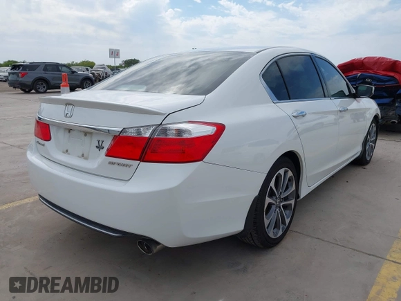 2015 Honda Accord Sport with VIN 1HGCR2F59FA176437, listed as a IAAI auction lot 42061031 with 106,069 mi miles and . Bid and sale history available at DreamBid. Image 4.