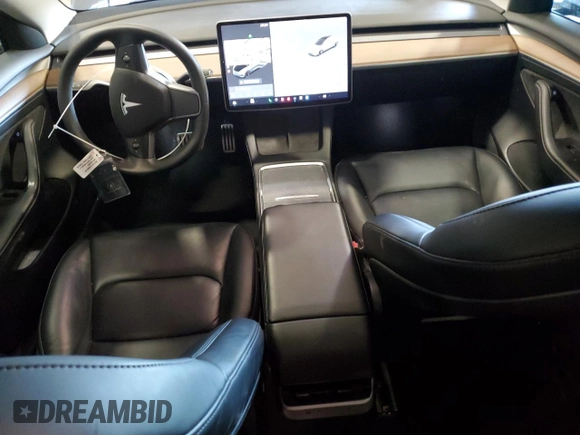 2022 Tesla Model 3 Performance with VIN 5YJ3E1EC6NF107912, listed as a Copart auction lot 46126545 with 31,389 mi miles and Salvage Title. Bid and sale history available at carsss.com. Image 8.